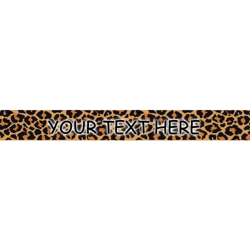 Personalized Leopard Print Dog Collar