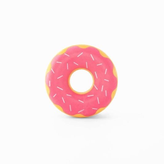 ZippyTuff Donutz Strawberry Dog Toy
