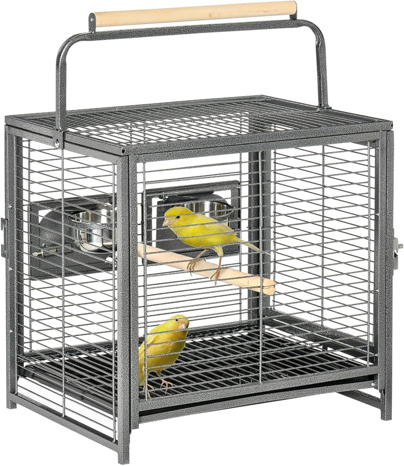 18" Heavy Duty Iron Travel Bird Cage Carrier