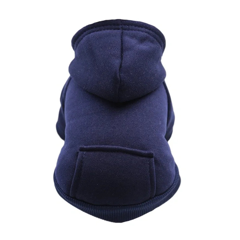 Winter Pet Dog Clothes Hoodies Warm Sweater with Pockets Coat Outfit Puppy Jacket Pet Costume Chihuahua Sweatshirt Pet Supplies
