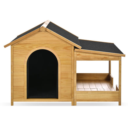 60.2' Large Outdoor Dog House with Insulated Liner for Winte