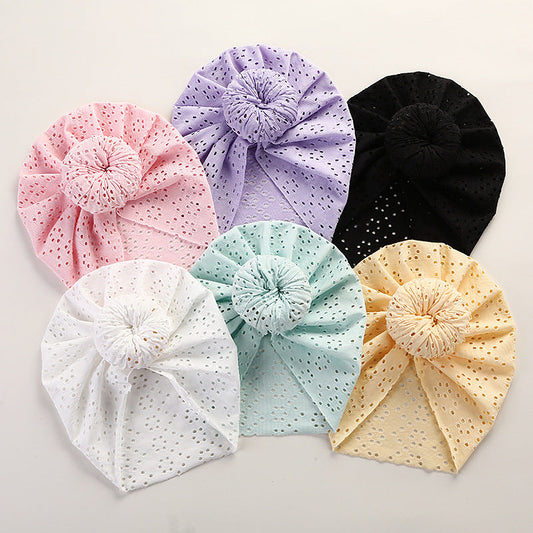 Baby Pullover Cap Cute Lace Hole Donut Baby Indian Tire Cap Children's Headwear