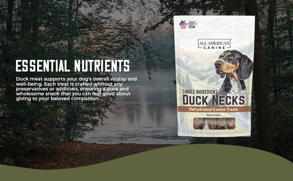 Dehydrated Duck Necks Dog Chews 2.56 Oz 🦆