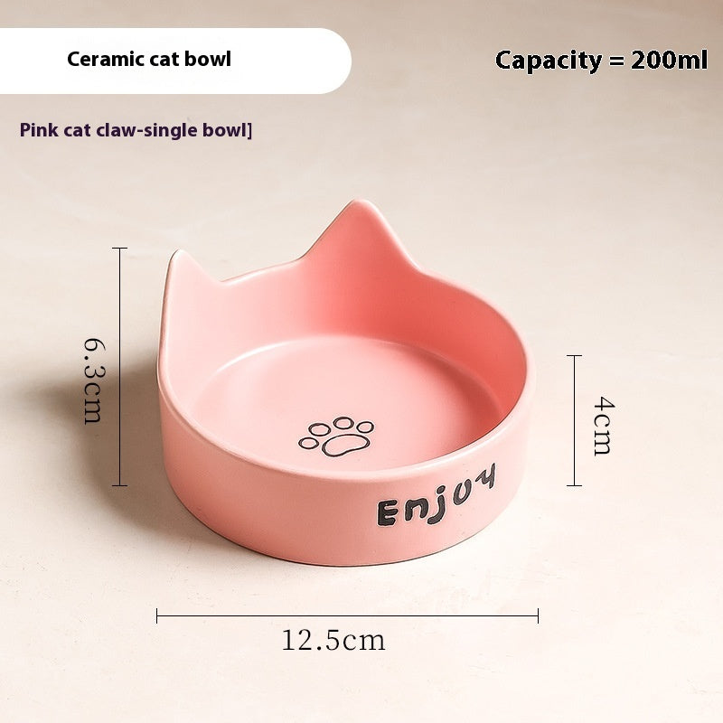Elevated Wooden Cat Bowl Set: Healthy Posture Dining Station