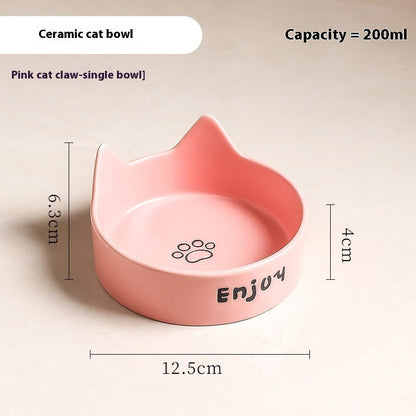 Elevated Wooden Cat Bowl Set: Healthy Posture Dining Station