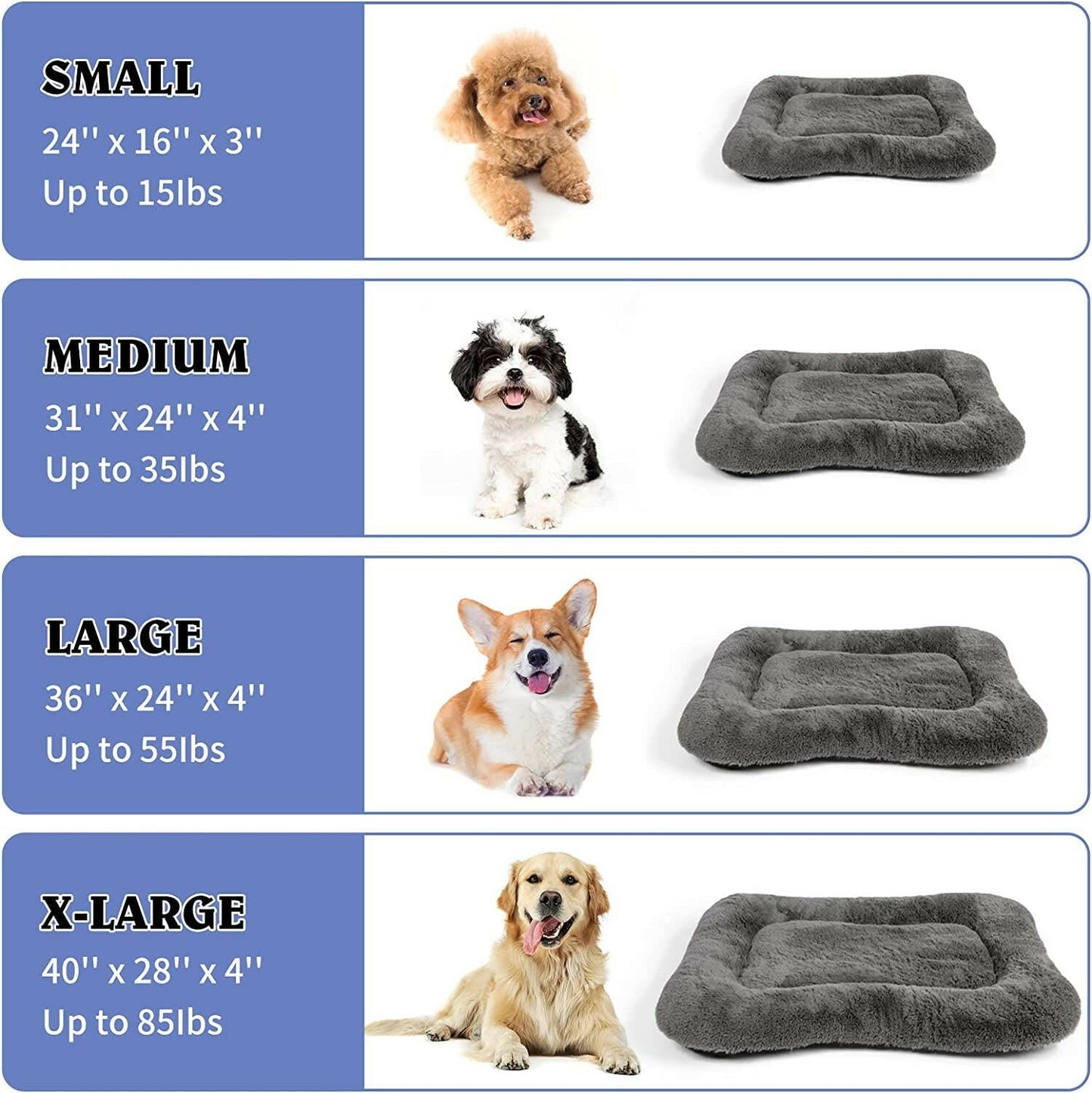 Large Dog Bed Anti-Anxiety Calming 36x24 Inch 🛏️