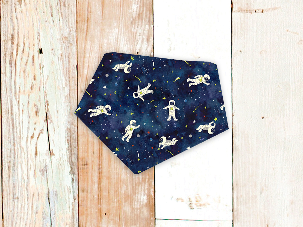 Dog Bandana Astronaut Space Theme Pet Scarf