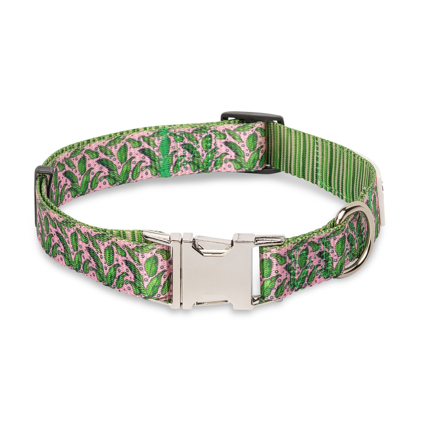 Dog Collar Pink Tropics Tropical Print Adjustable