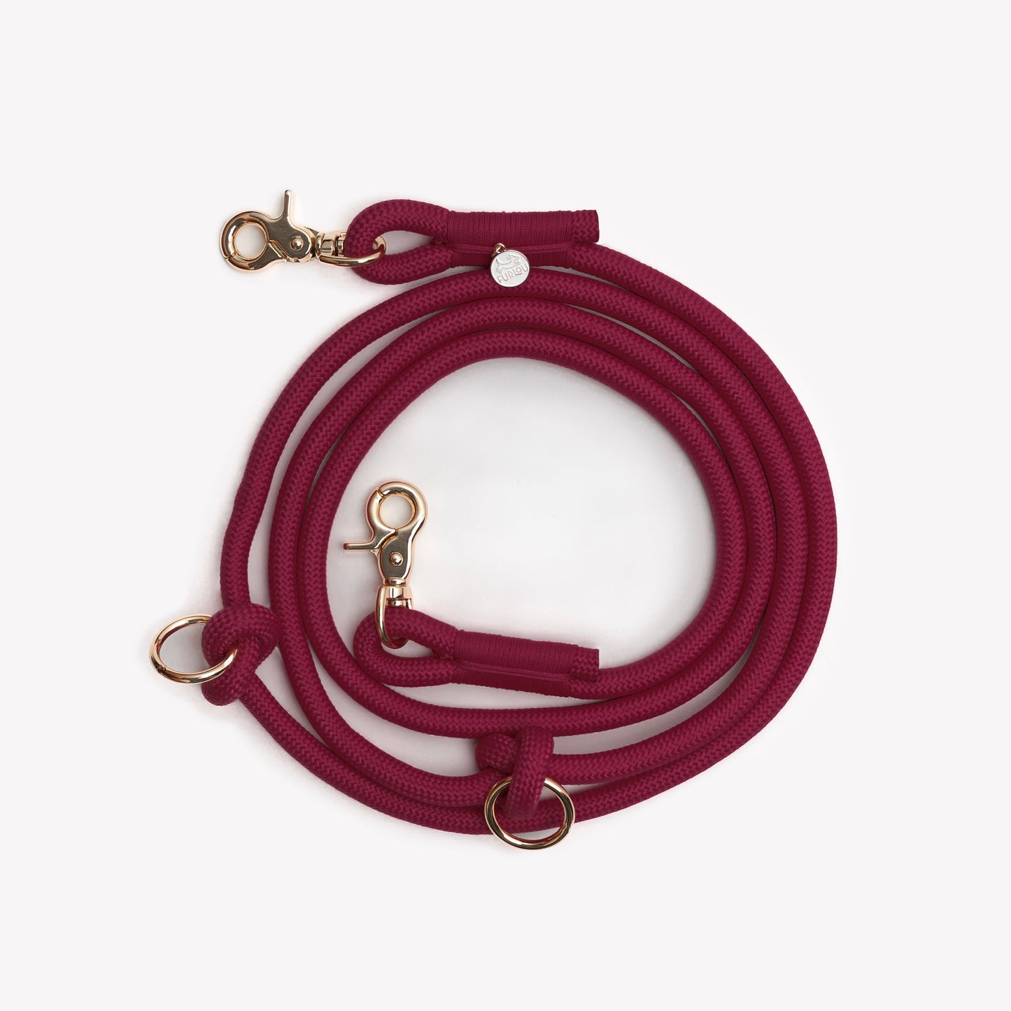 Bordeaux' - Hands Free Braided Leash