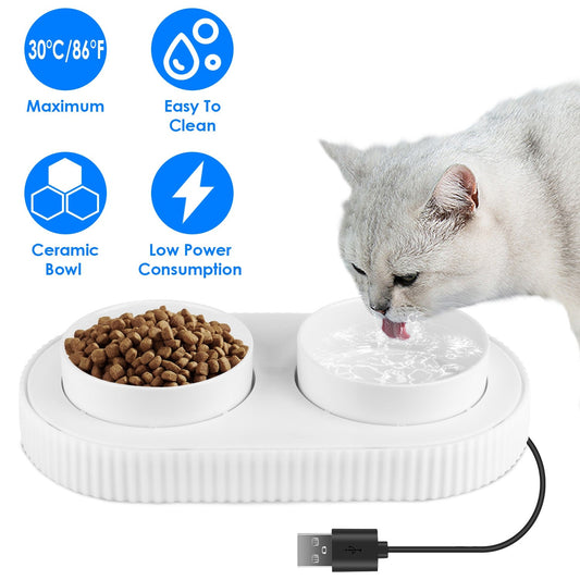 GBruno Heated Water Bowl For Dogs And Cats