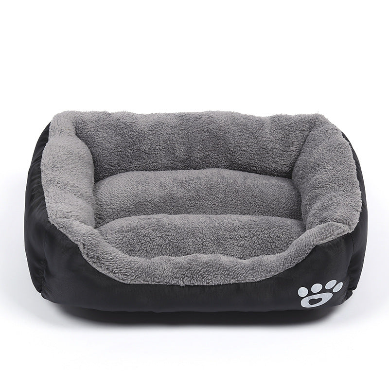 New, soft, and cozy fleece pet bed. Waterproof bottom. Suitable for small, medium & large pets. Keeps pets warm. - Purrfect Pet Kingdom