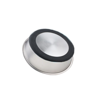 Silicone Pet Bowl Stainless Steel Dog Bowl Dog Food Bowl