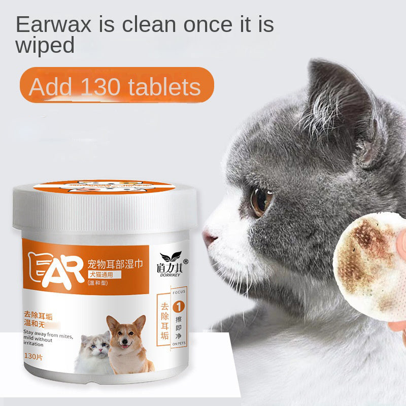 Pet Wet Wipes 130 Sheets/Box for Dogs and Cats, Universal