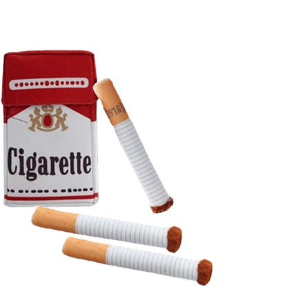 Plush Interactive Cigarette Toy Set for Curious Cats & Dogs