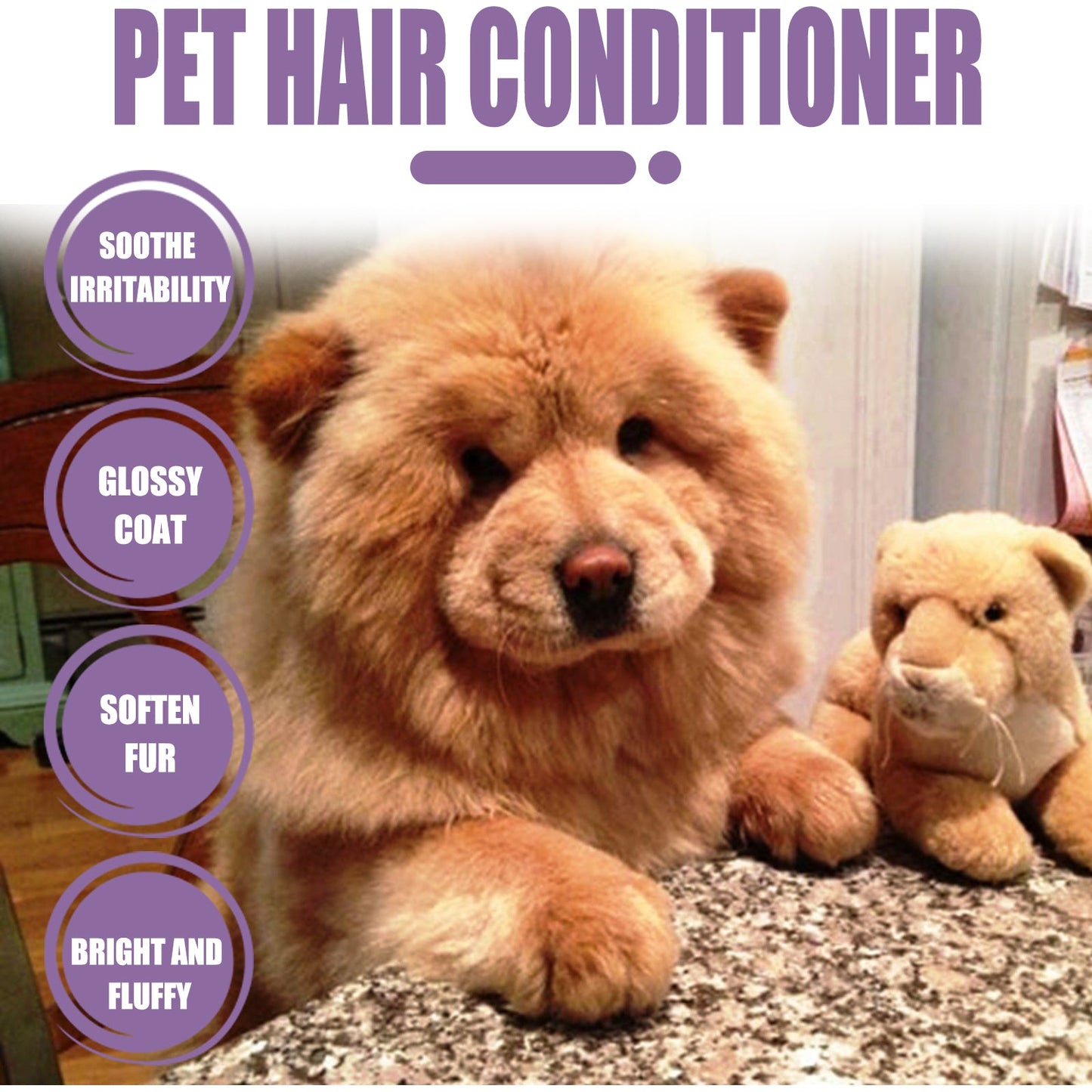 Pet Hair Conditioner, Fluffy Soft Not Knot Pet Pet Hair Clean Nursing Hair Cream - Purrfect Pet Kingdom