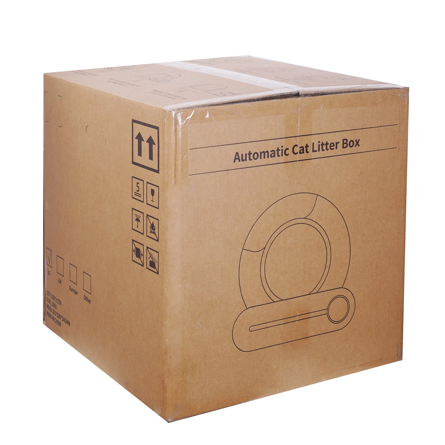 Cat Litter Box Automatic WiFi - Self-Cleaning Padded
