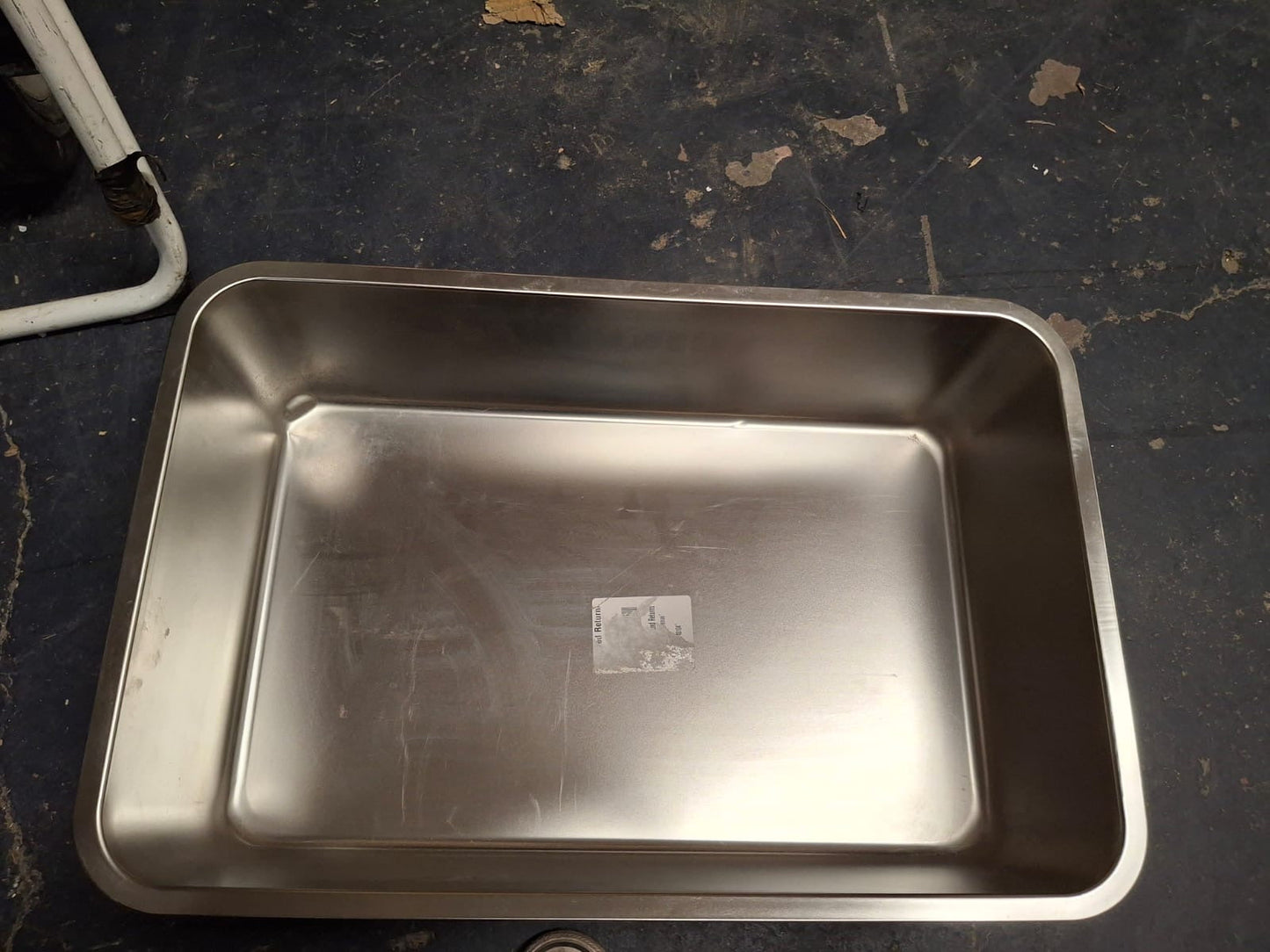 Open Box Kirecoo Stainless Steel Cat Litter Box XL- Metal High Sided Cat Pan, Large Stainless Steel Box, Indoor Litter Tray, Non Stick, No Smell, Easy