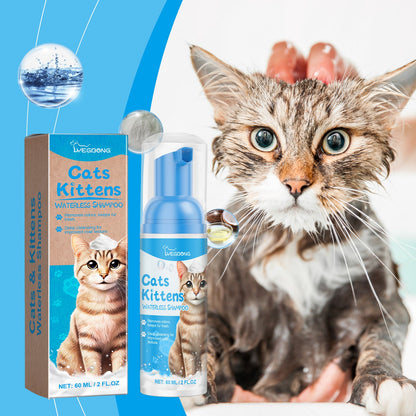 Cat Cleaning Mousse With Kitty Cleaning Foam Pet Care Gentle