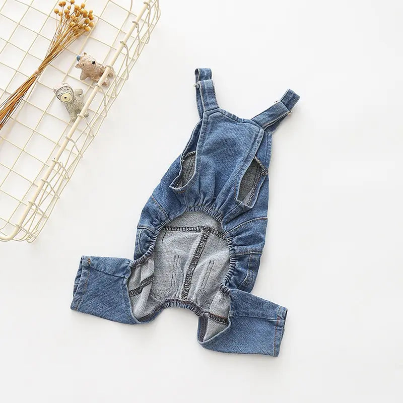 Denim Pet Dog Clothes Jumpsuits - Mimarta