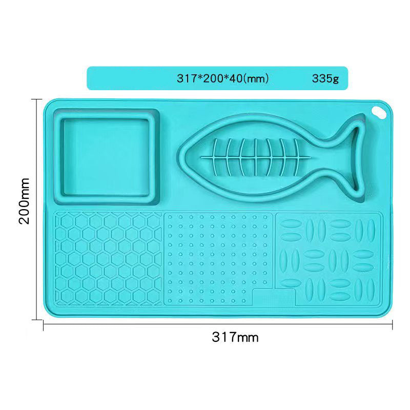 Multifunction Pet Slow Feeder Bowls Dog Licking Mat With