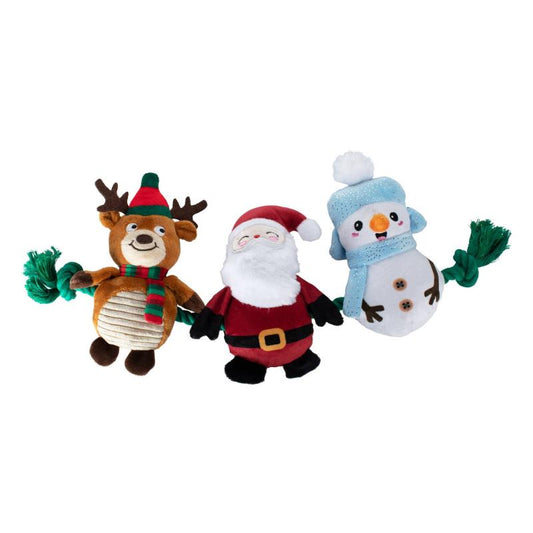 Christmas Crew Dog Toy Set