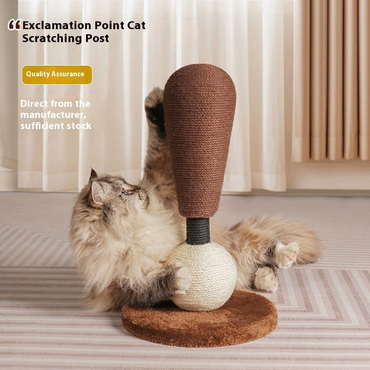 Exclamation Point Grinding Claw Cat Teaser Toy Vertical
