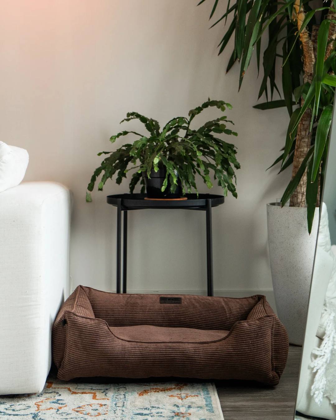 Chester & Lee | Milk Chocolate Sleeper Dog Bed