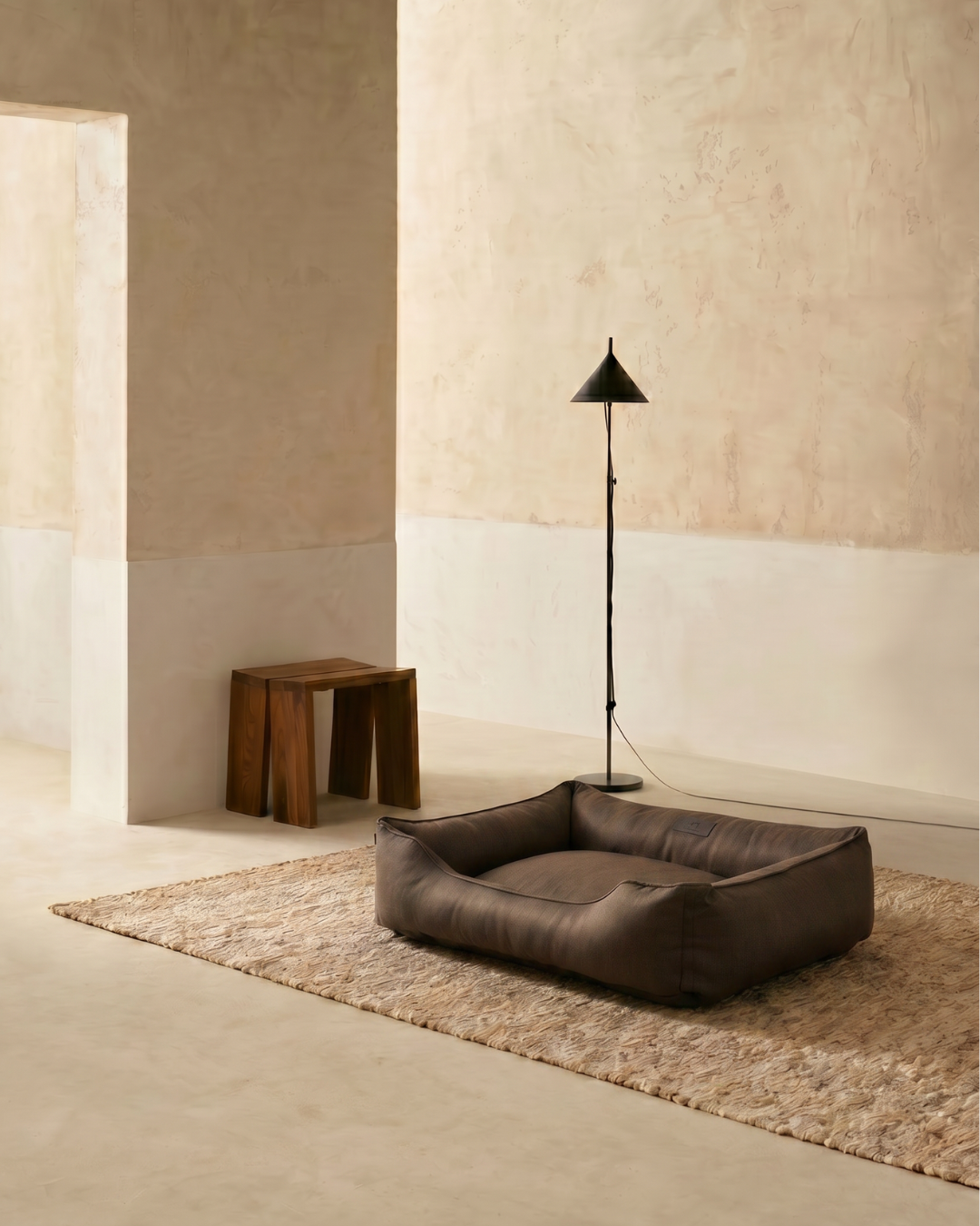 Pet Brown Cotton Sleeper For Relaxed Slumber And Daily