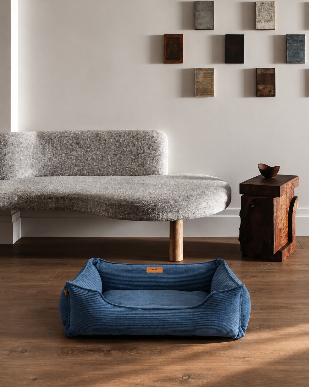 Purrfect Kingdom™ - Fancy Corduroy Bolster Pet Bed