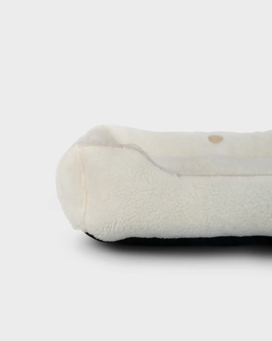 Purrfect Kingdom™ - Furry Beige Bolster Pet Bed