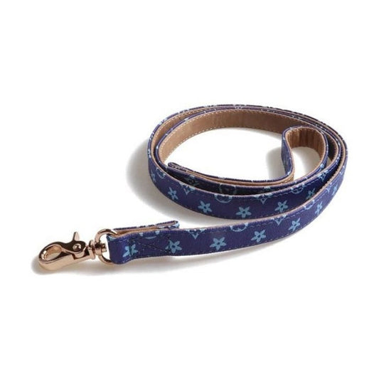 Lauren Luxury Blue Dog Leash