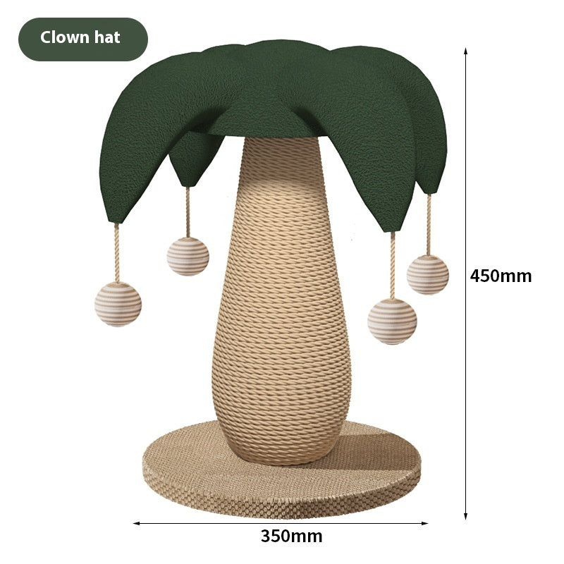 Sisal Scratching Pole Mushroom Cat Scratch Board