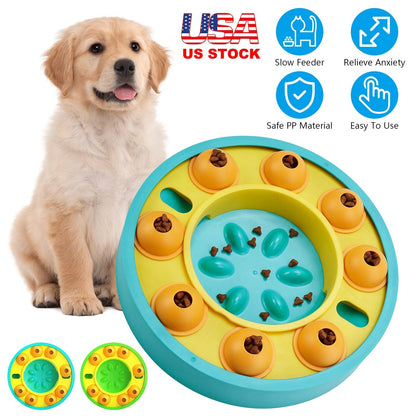 Dog Puzzle Food Feeder Slow Feeding Bowl Interactive Toy Dog