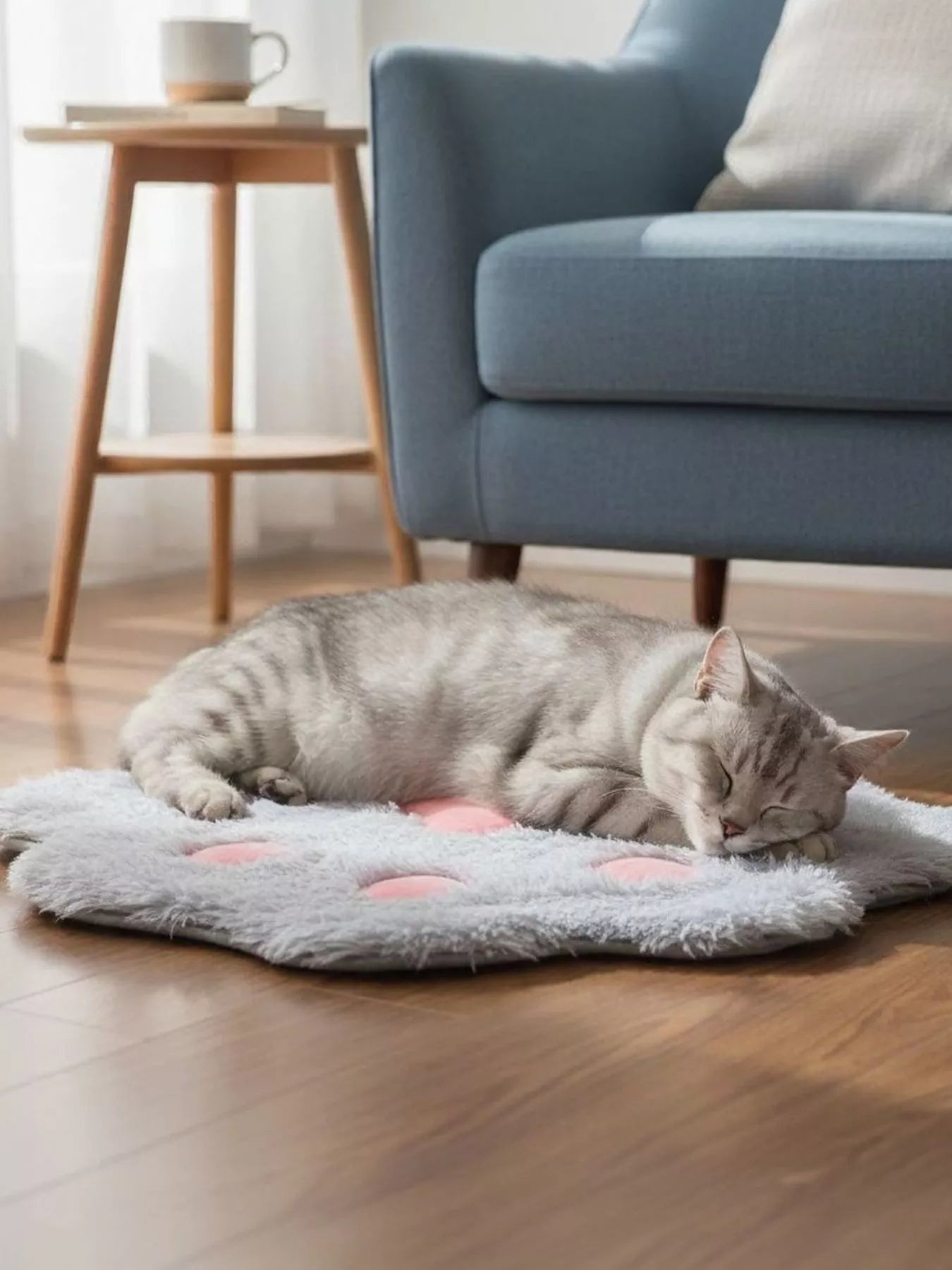 Pet Mat - Cute Paw Shape Plush Warm Sleeping Cushion for Pets