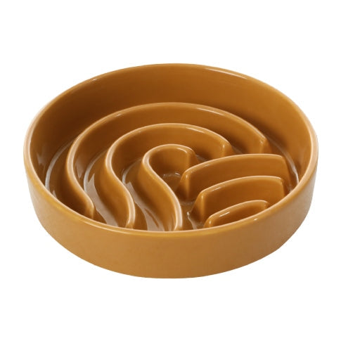 Wave Slow Feeder Dog Bowls Pink Beige Orange Pet Feeding - main product image for Pet Feeders & Bowls