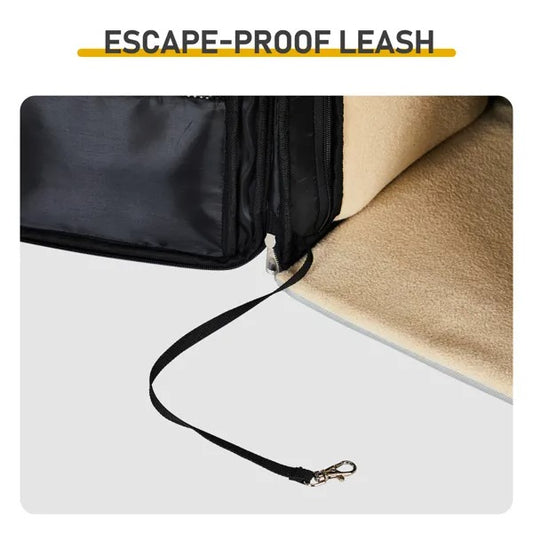 Expandable Cat Backpack - Soft-Sided Travel Bag for Dogs