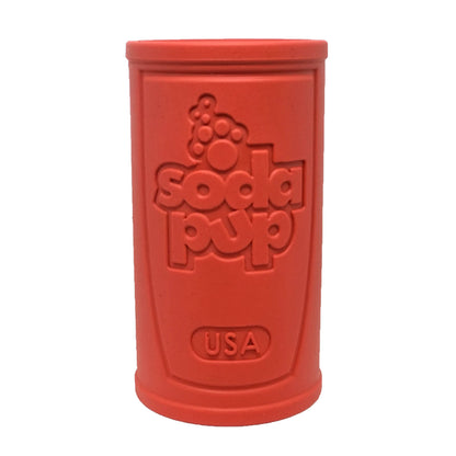 SP Retro Soda Can - Chew Dog Toy - Treat Dispenser - Red Lg