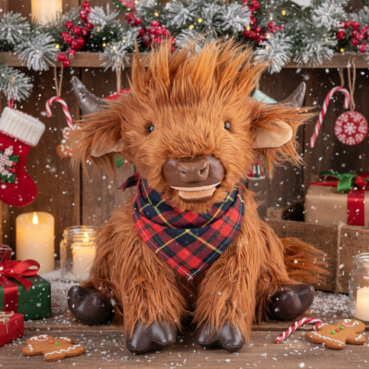 Highland Cow Plush ? Weighted Toy for Kids & Adults