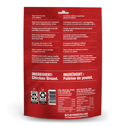 Pure Bites Chicken Freeze Dried Dog Treats 1.25oz 🐔