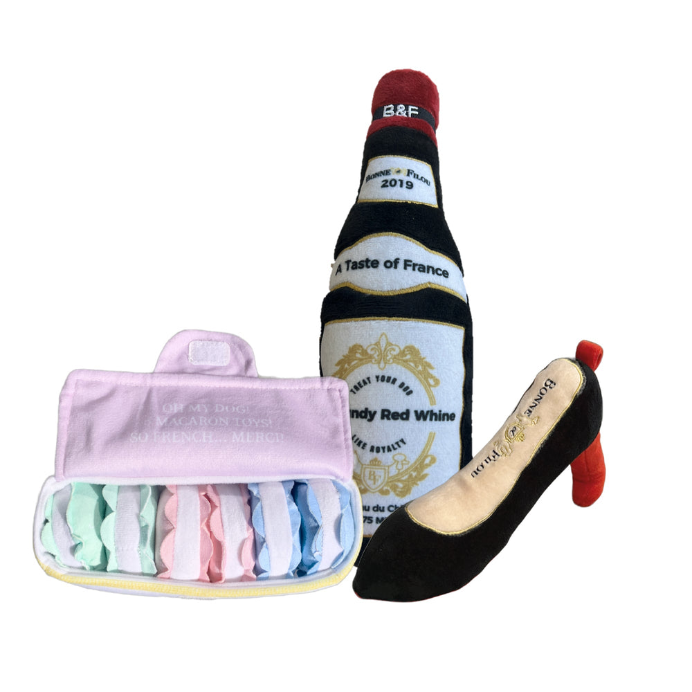 Plush Squeaky Dog Toy Set- Large - Purrfect Pet Kingdom