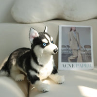 Husky Plush ? Realistic Dog Toy Gift for Pet Lovers