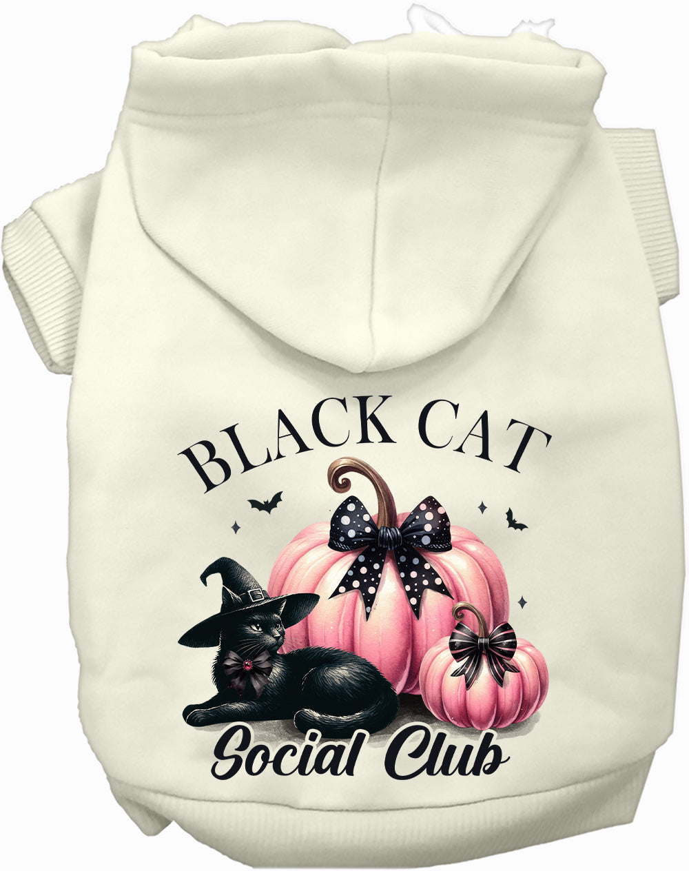 Dog Hoodie Cat Social Club Halloween for Festive Style Pet