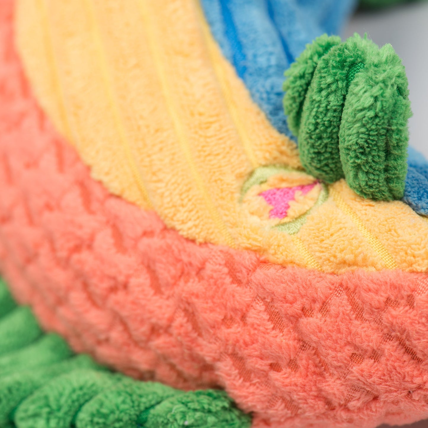 Dog Toy Raucous Rainbow Trout Knottie Plush Toy for Comfort - gallery product image for dog toy