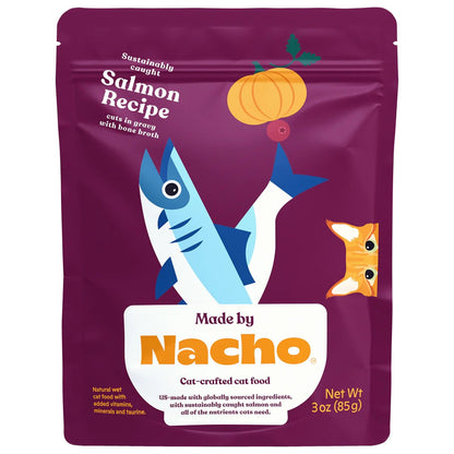 Made By Nacho Salmon In Gravy Cuts Cat Food (3oz)