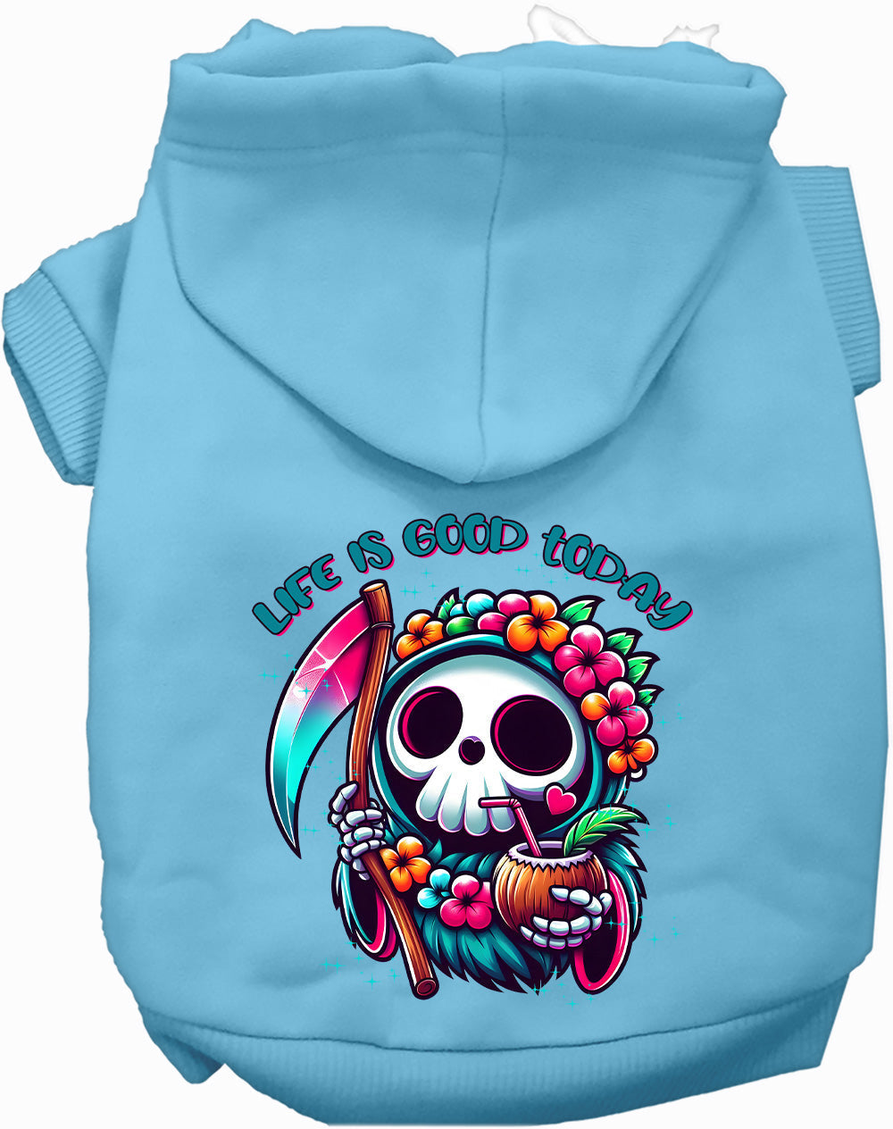 Purrfect Kingdom™ - Tropical Grim Reaper Festive Hoodie