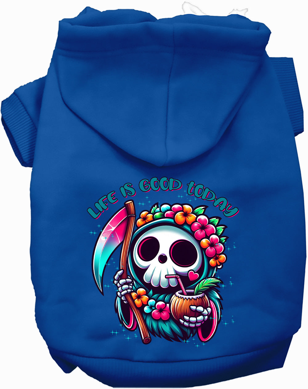 Purrfect Kingdom™ - Tropical Grim Reaper Festive Hoodie