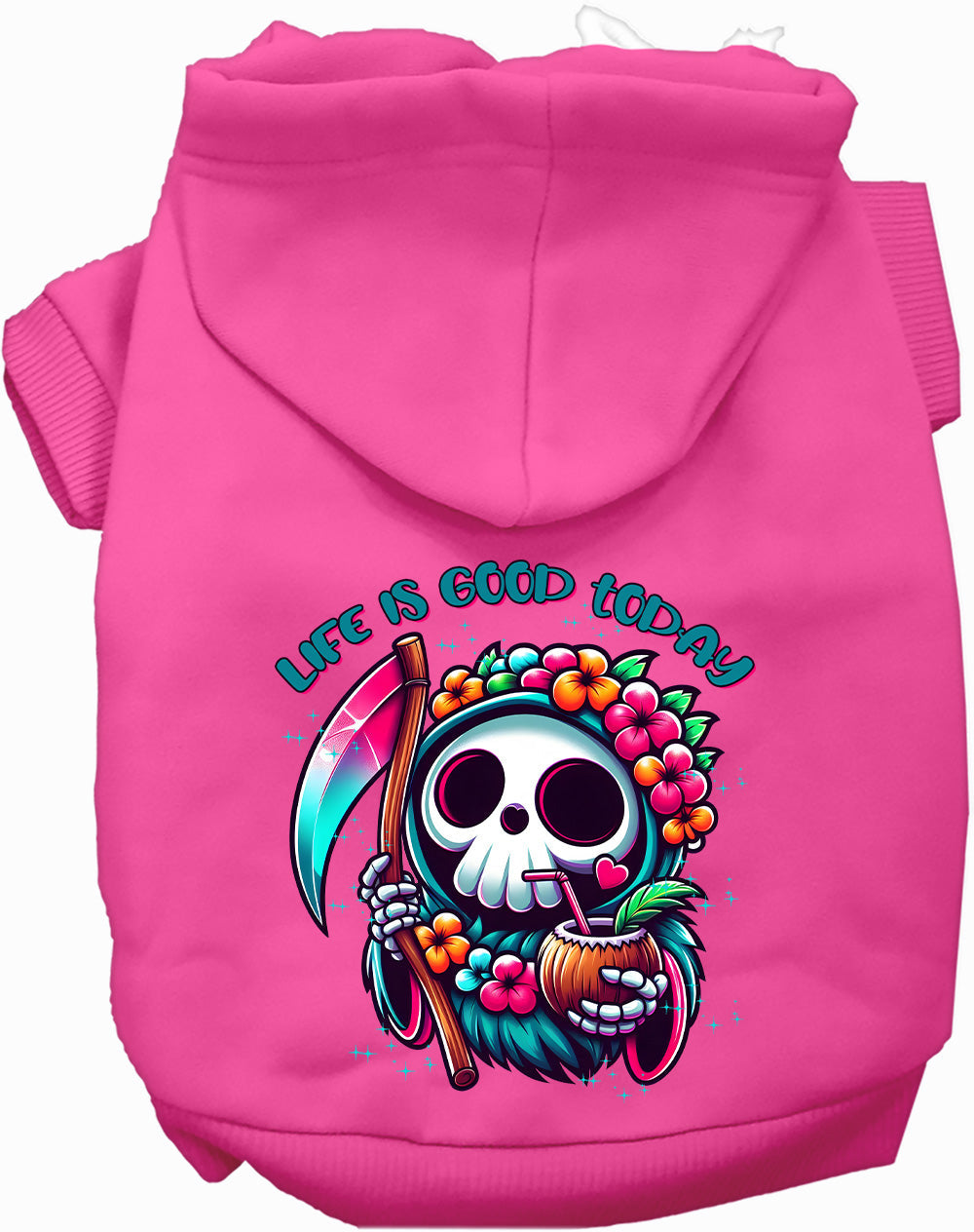 Purrfect Kingdom™ - Tropical Grim Reaper Festive Hoodie