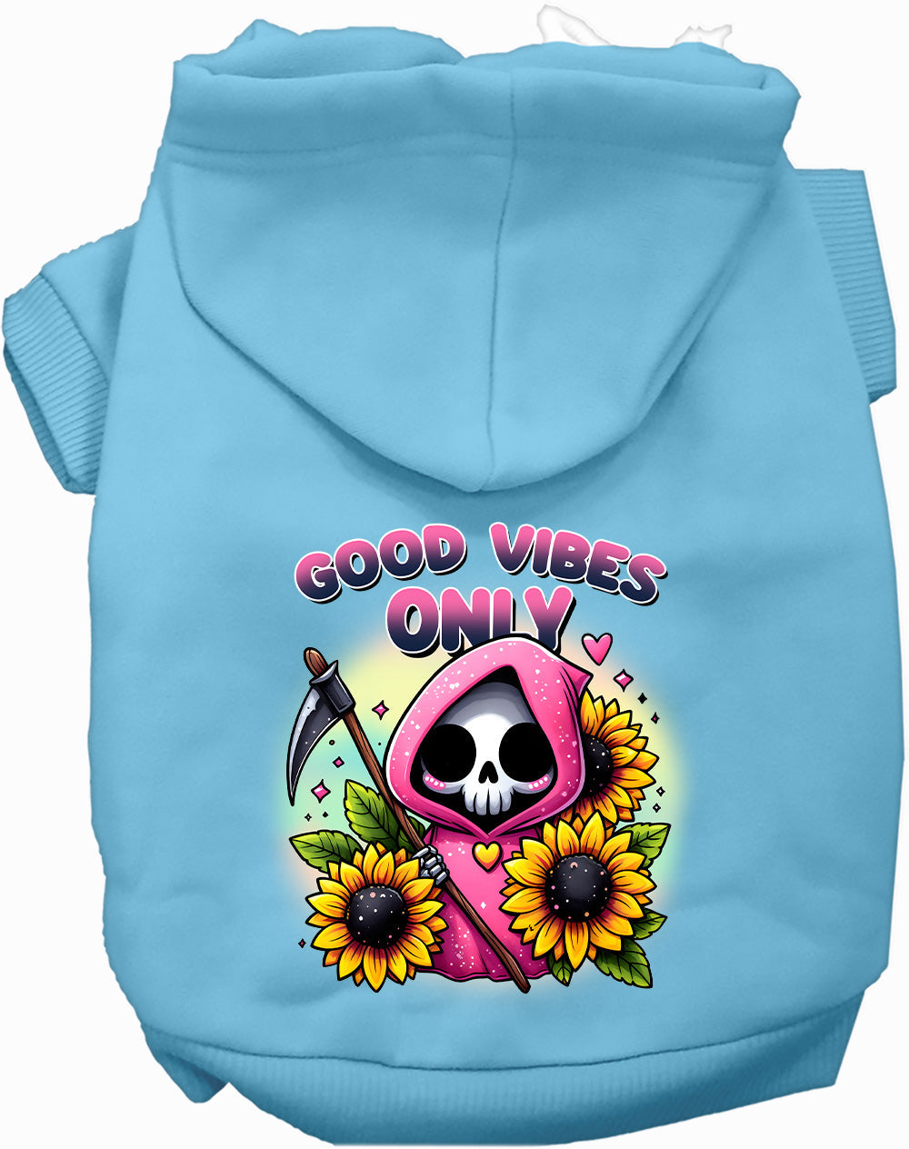Dog Hoodie Sun Flowers and Scythes for Festive Flair Wear