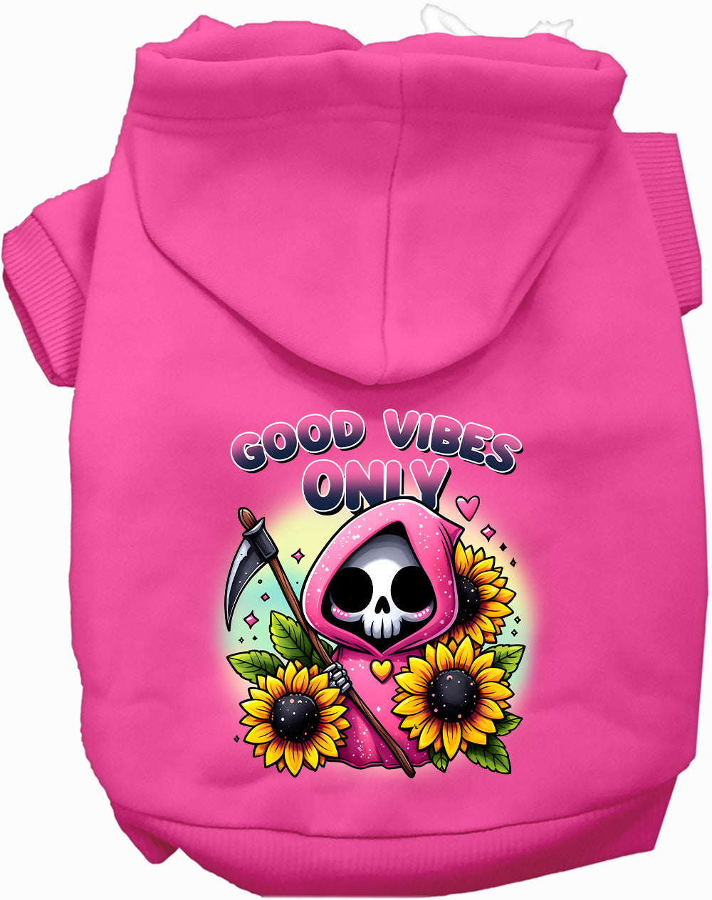Dog Hoodie Sun Flowers and Scythes for Festive Flair Wear