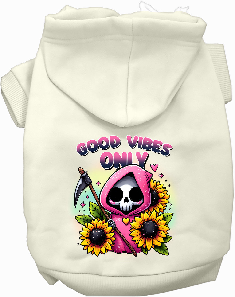 Dog Hoodie Sun Flowers and Scythes for Festive Flair Wear